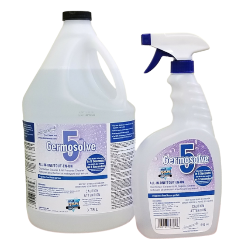 Germosolve 5 RTU Disinfectant Cleaner and Deodorizer, Natural Fragrance Free